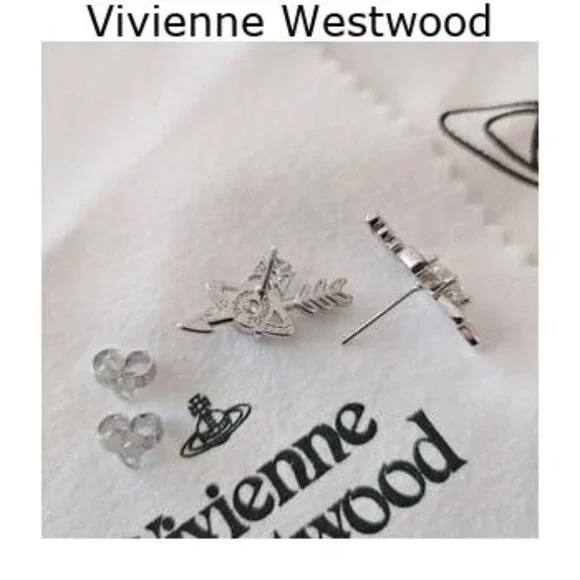 Vivienne Westwood single pearl rhinestone necklace bracelet set of 2 GOLD